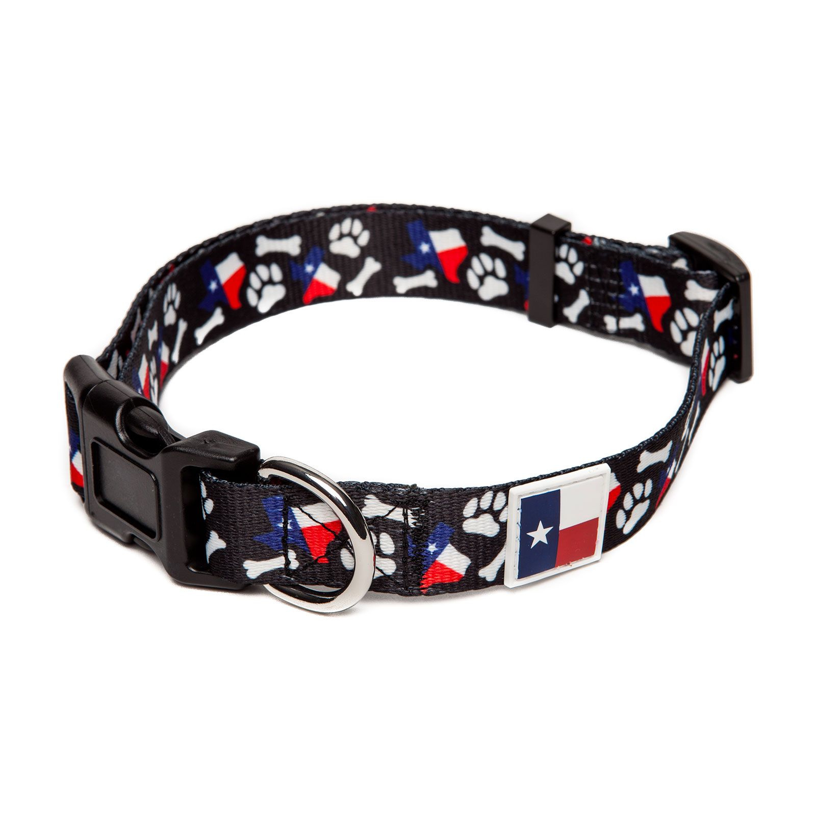 PrideBites™ Texas Bones and Paws Dog Collar Texas Capitol Gift Shop