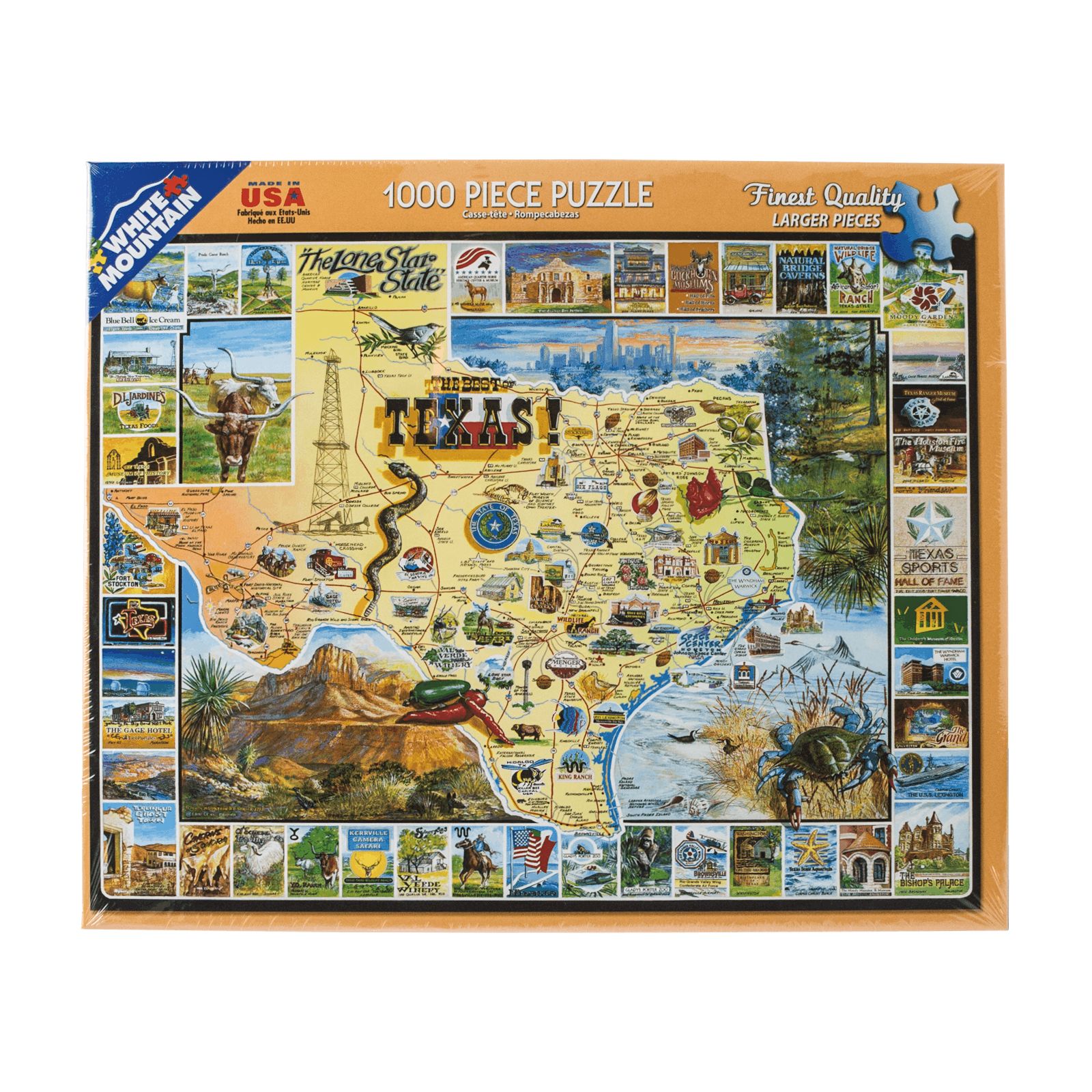 Best of Texas 1000 Piece Jigsaw Puzzle Texas Capitol Gift Shop