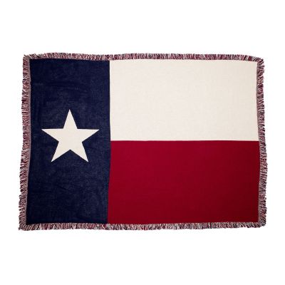 Texas State Flag Cotton Jacquard Throw