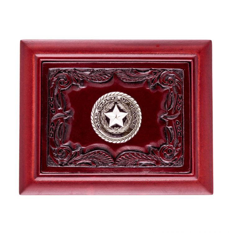 Texas State Seal Mahogany Desk Box