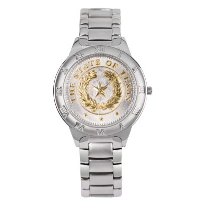 Texas State Seal Silver-Tone Watch - Large