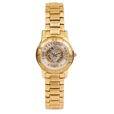 Texas State Seal Gold Watch - Small