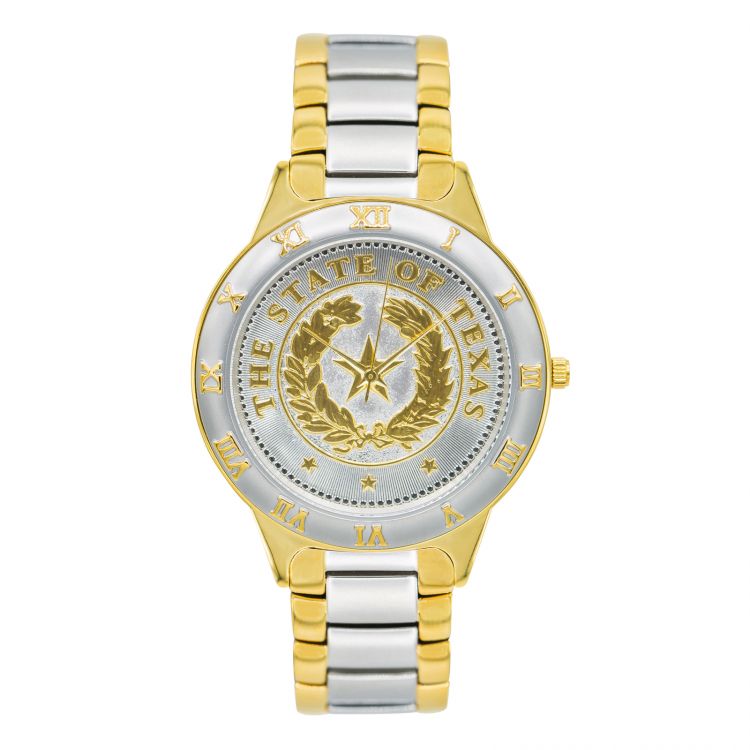 Texas State Seal Two-Tone Watch - Large
