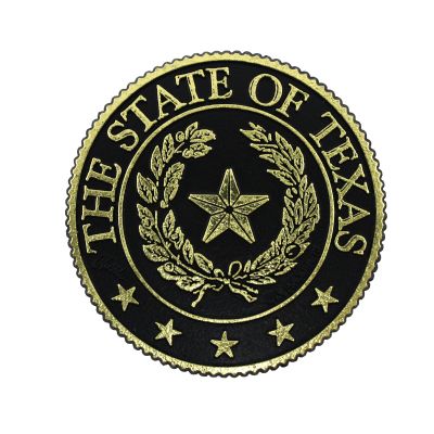 Texas State Seal Gold-Tone Magnet
