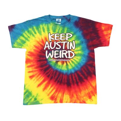 Keep Austin Weird Youth T-Shirt - Tie Dye