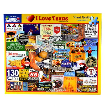 I Love Texas 1000 Piece Puzzle