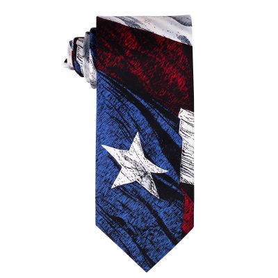 Texas State Flag Weathered Silk Tie