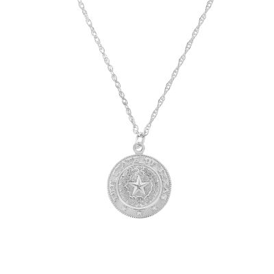 Texas State Seal Silver-Plated Pendant Necklace