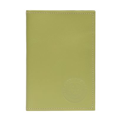 Texas State Seal Leather Passport Wallet - Apple Green