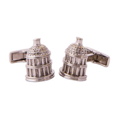 Texas State Capitol Dome Sterling Silver Cuff Links