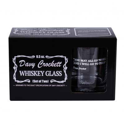 Davy Crockett Whiskey Glass Set