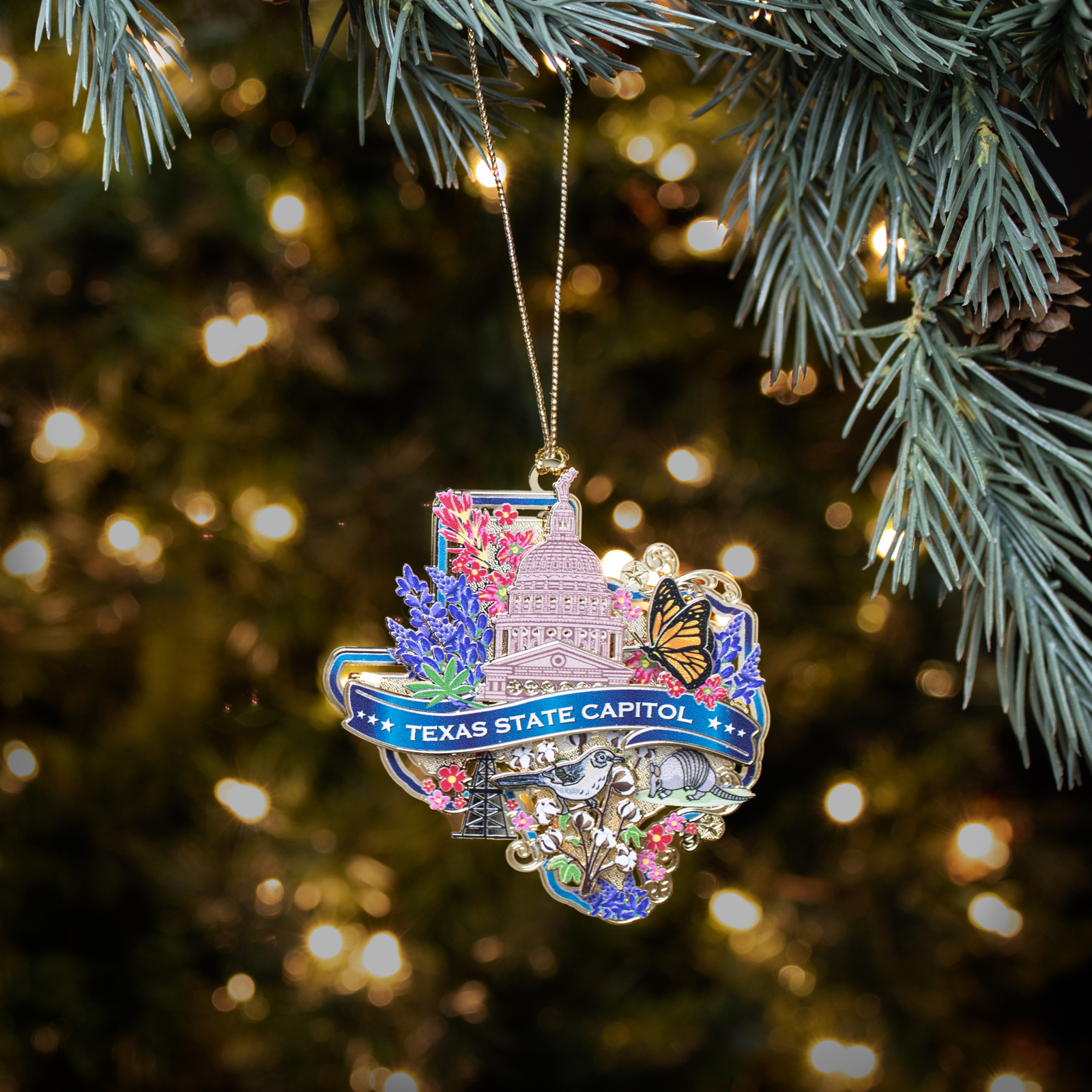 Texas shop christmas ornament