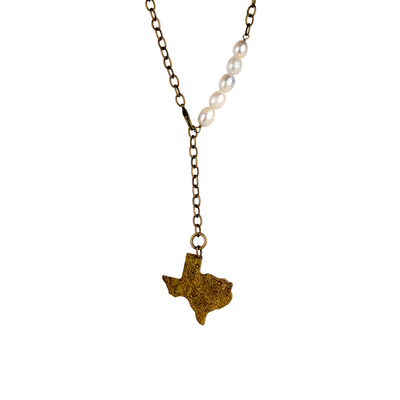 Texas Y Freshwater Pearl Necklace