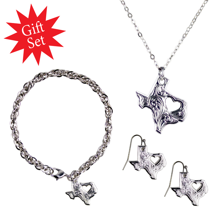 “My Heart Belongs in Texas” Jewelry Gift Set