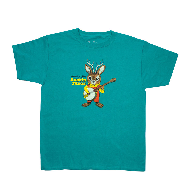 Greetings From Austin Jackalope Youth T-Shirt