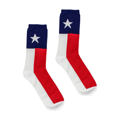 Texas State Flag Adult Socks