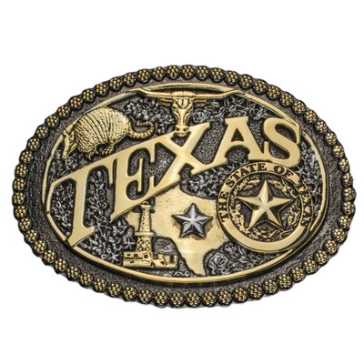 Texas Icons Belt Buckle