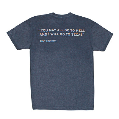 Crockett Quote Navy Vintage T-Shirt