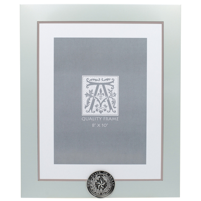 State Seal Metal Picture Frame - Silver - 8x10 Vertical