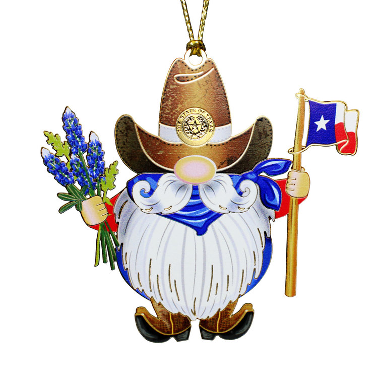 Texas Gnome Ornament