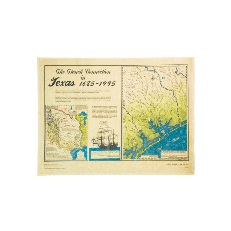 LaSalle Shipwreck Map 1685 Print