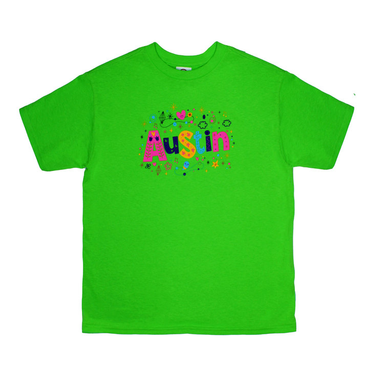 Happy Austin  Green Youth T-Shirt