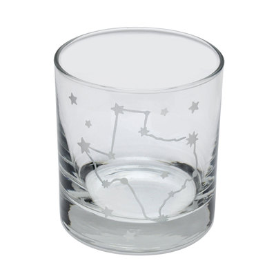 Texas Stars Constellation Etched Whiskey Glass