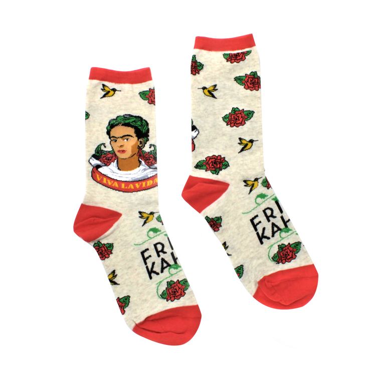 Viva la Frida Womens Socks - Ivory