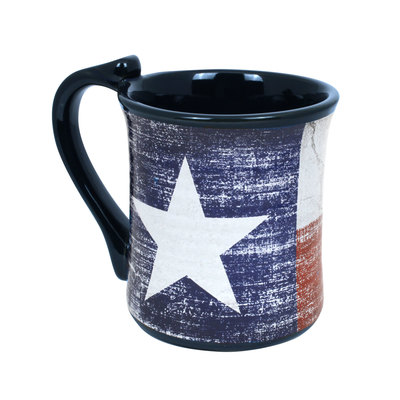Texas State Flag Rustic Mug