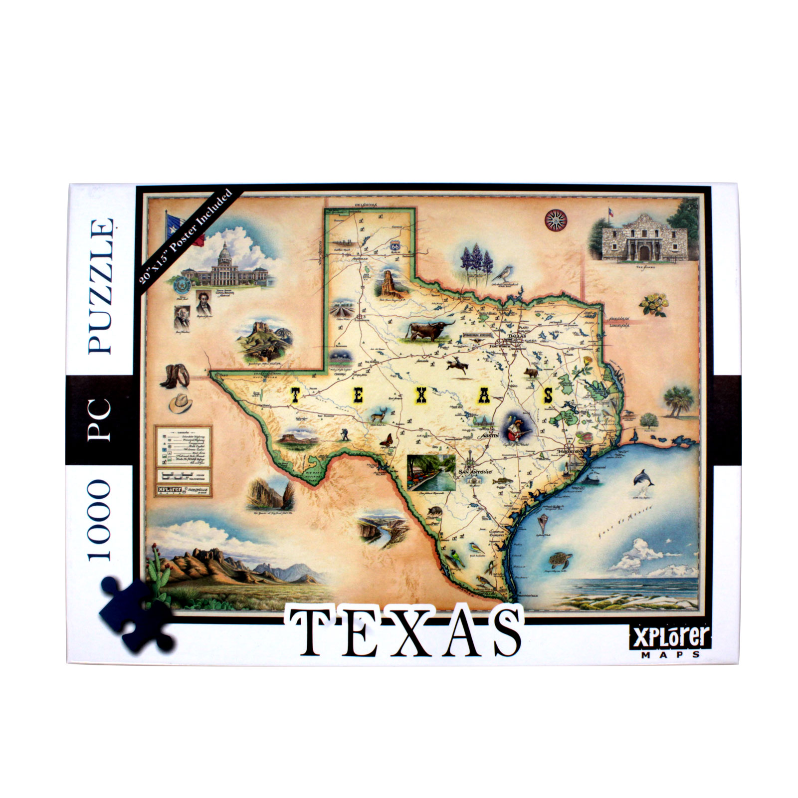 texas map puzzle