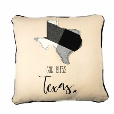 God Bless Texas Pillow
