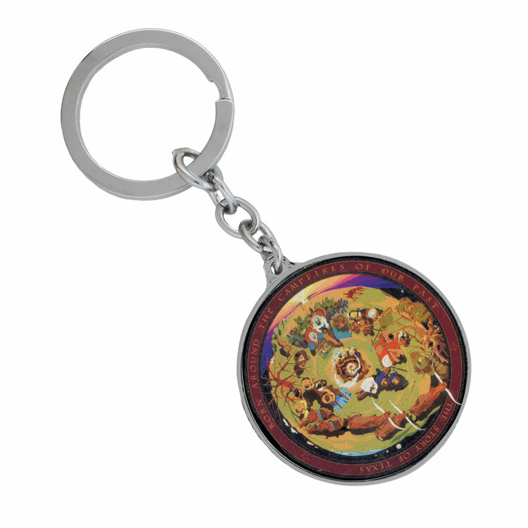 Bullock Museum Terrazzo Domed Keychain