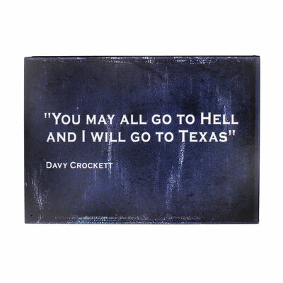 Davy Crockett Quote Wood Magnet