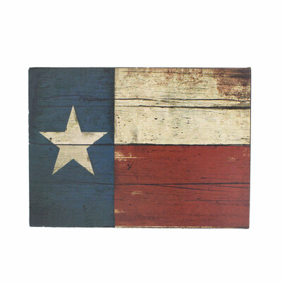 Texas State Flag Wood Magnet