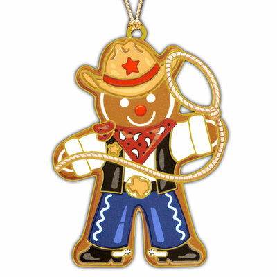 Gingerbread Cowboy Ornament