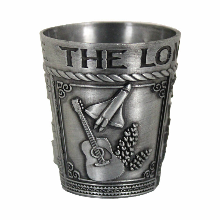Texas Silver Pewter Shot Glass