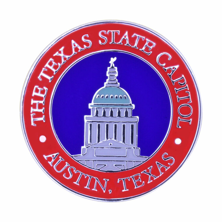 Texas State Capitol Cloisonne Pin