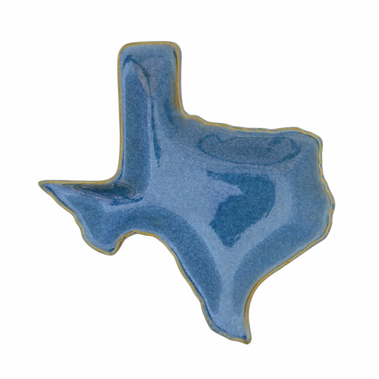 Texas Shaped Ceramic Trinket Tray