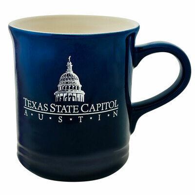 Texas State Capitol Navy Ombre Mug