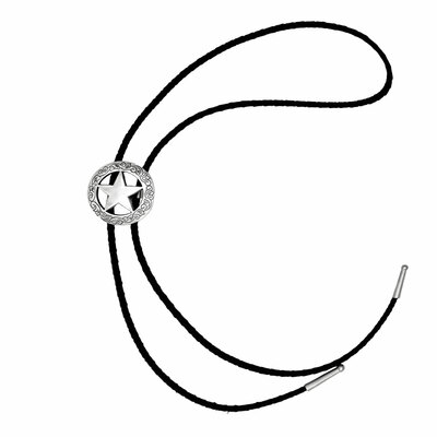 Antique Silver Star Bolo Tie