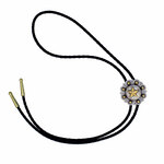 Texas Gold and Silver Star Bolo Tie
