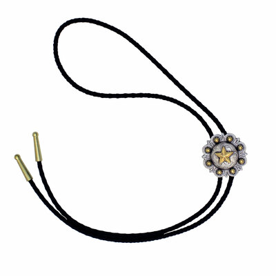 Two-Tone Star Berry Bolo Tie