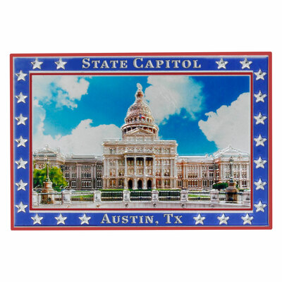 Texas State Capitol Foil Magnet