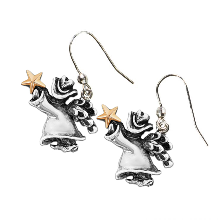 Texas Angel Sterling Silver Earrings