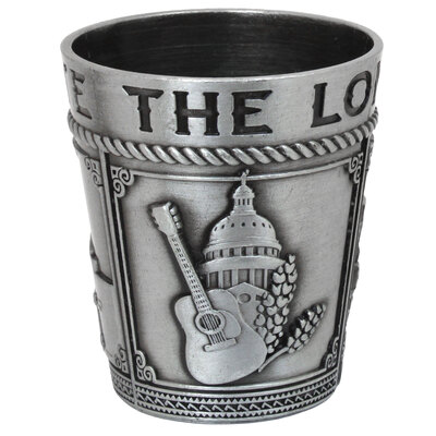 Lone Star State Pewter Shot Glass