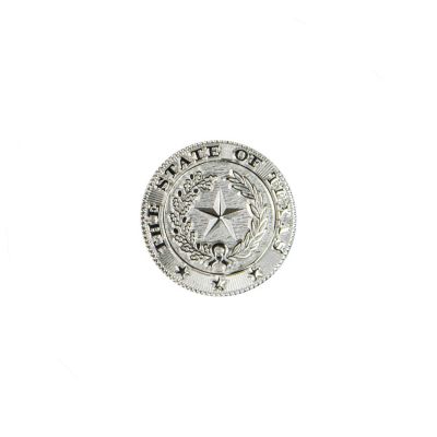 Texas State Seal Silver-Plated Lapel Pin