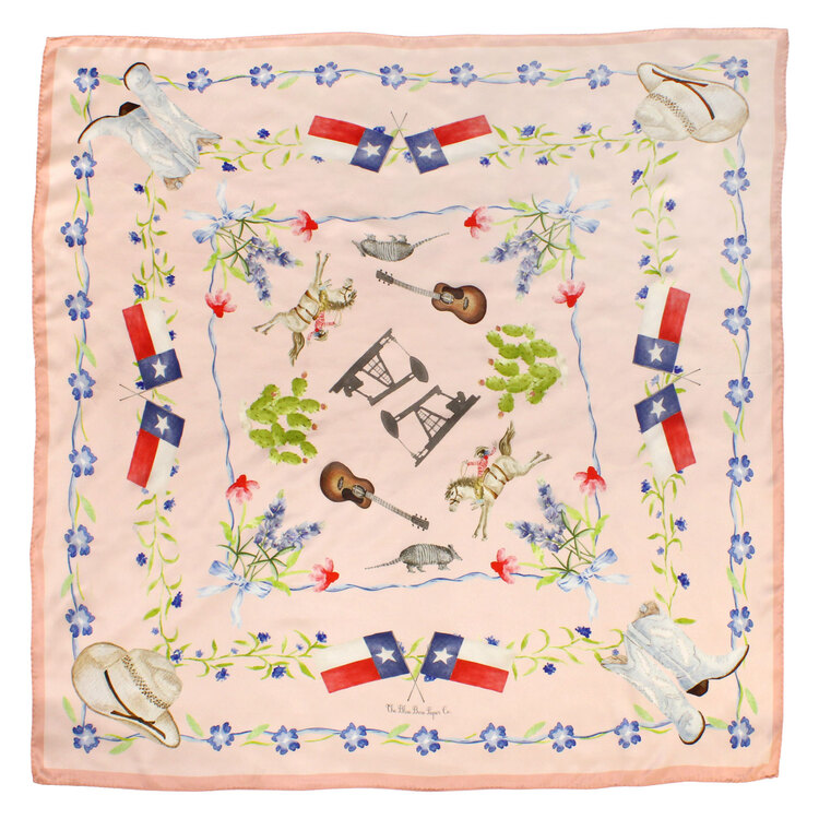 Texas Silk Pink Scarf