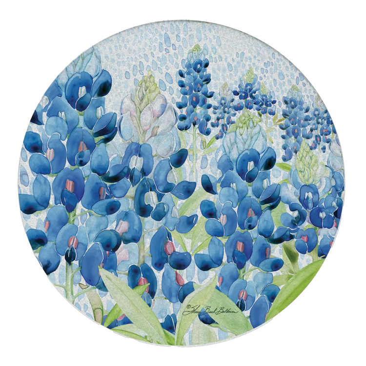 Texas Bluebonnet Field Sandstone Coaster