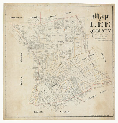 John W. Maxcy Lee County, 1888