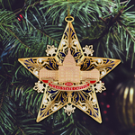 2026 Texas Capitol Ornament in evergreen setting